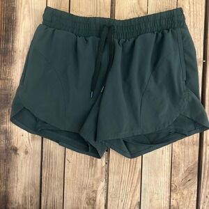 Avia Womens 2-in-1 Running Shorts Deep Forest Green Small S 4-6 AVL38228